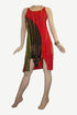 R 08 Bohemian Knit Tie-dye Asymmetrical Hem Spaghetti Strap Sun Dress