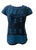 R 132 Women's Bohemian Gypsy Razor Cut Cap Sleeve Blouse Top - Agan Traders, Blue