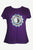 Ying Yang Embroidered Stretchy Yoga Tee - Agan Traders, Purple