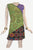 RD 12 Agan Traders Nepal Bohemian Gypsy Knit Cotton Knee Length Summer Dress - Agan Traders, Lime Green