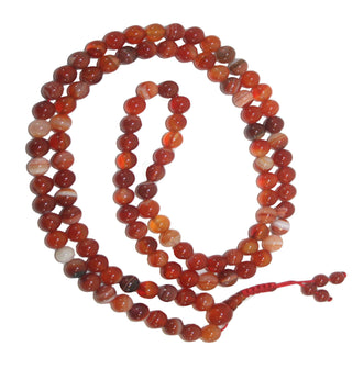 Agan Traders Original Tibetan Buddhist 108 Beads Prayer Meditation Mala - Agan Traders, Red Onyx