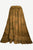 Gypsy Medieval Embroidered Asymmetrical Cross Ruffle Hem Skirt - Agan Traders, Rust