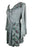 170101 B Women's Sweet Empire Butterfly Bell Sleeve Printed Sequin Beaded Flared Tunic - Agan Traders, Silver
