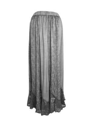 711 SK Agan Traders Gypsy Medieval Renaissance Skirt - Agan Traders,  Silver