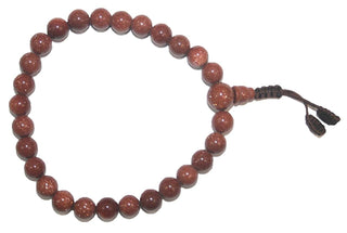 8mm Original Tibetan Buddhist Beads Prayer Meditation Bracelet - Agan Traders, Sand Stone