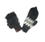 Two Tone Knit Crochet Chaal Folding Glove/Mitten - Agan Traders, 1415 GF Charcoal