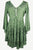Medieval Butterfly Bell Sleeve Flare Blouse - Agan Traders, Green