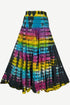61 SKT Rainbow Soft Cotton Convertible Lined Tie Dye Gypsy Skirt Dress