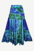 61 SKT Soft Cotton Convertible Lined Tie Dye Gypsy Skirt Dress ~ Purple Multi