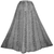 712 SK Agan Traders Medieval Embroidered Long Skirt - Agan Traders, Silver Gray