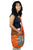 SJ 02 Soft Cotton Om Peace Bohemian Shoulder Messenger Bag Purse - Agan Traders, Orange Multi