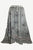 Gypsy Medieval Embroidered Asymmetrical Cross Ruffle Hem Skirt - Agan Traders, Silver C