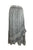 Gypsy Medieval Embroidered Asymmetrical Cross Ruffle Hem Skirt - Agan Traders, Silver C