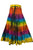 61 SKT Rainbow Soft Cotton Convertible Lined Tie Dye Gypsy Skirt Dress - Agan Traders, Rainbow