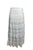 21238 SKT Cotton Lace Tiered Lined Long Skirt - Agan Traders, White