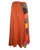 Long Gypsy Patch Rib Cotton Bohemian Wrapper Skirt - Agan Traders, Rust