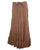 15 WS Women's Rayon Boho Chic Broom Mopping Ruffle Tier Wrap Skirt Maxi - Agan Traders; Brown