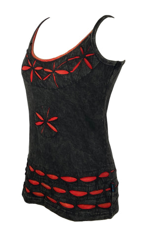 WTP 0049 Nepal Hand Crafted Knit Tank Camis - Agan Traders, Black