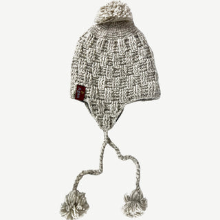 Solid Cable Knit Crochet Wool Fleece Beanie Hat - Agan Traders, Off White