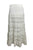 21494 SKT Cotton Full Heavy Lace Tiered Lined Long Broom Skirt - Agan Traders, White