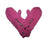 Knit Waved Micro Fleece Mitten - Agan Traders, MT Pink