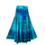 61 SKT Soft Cotton Convertible Lined Tie Dye Gypsy Skirt Dress - Agan Traders, Ocean Blue