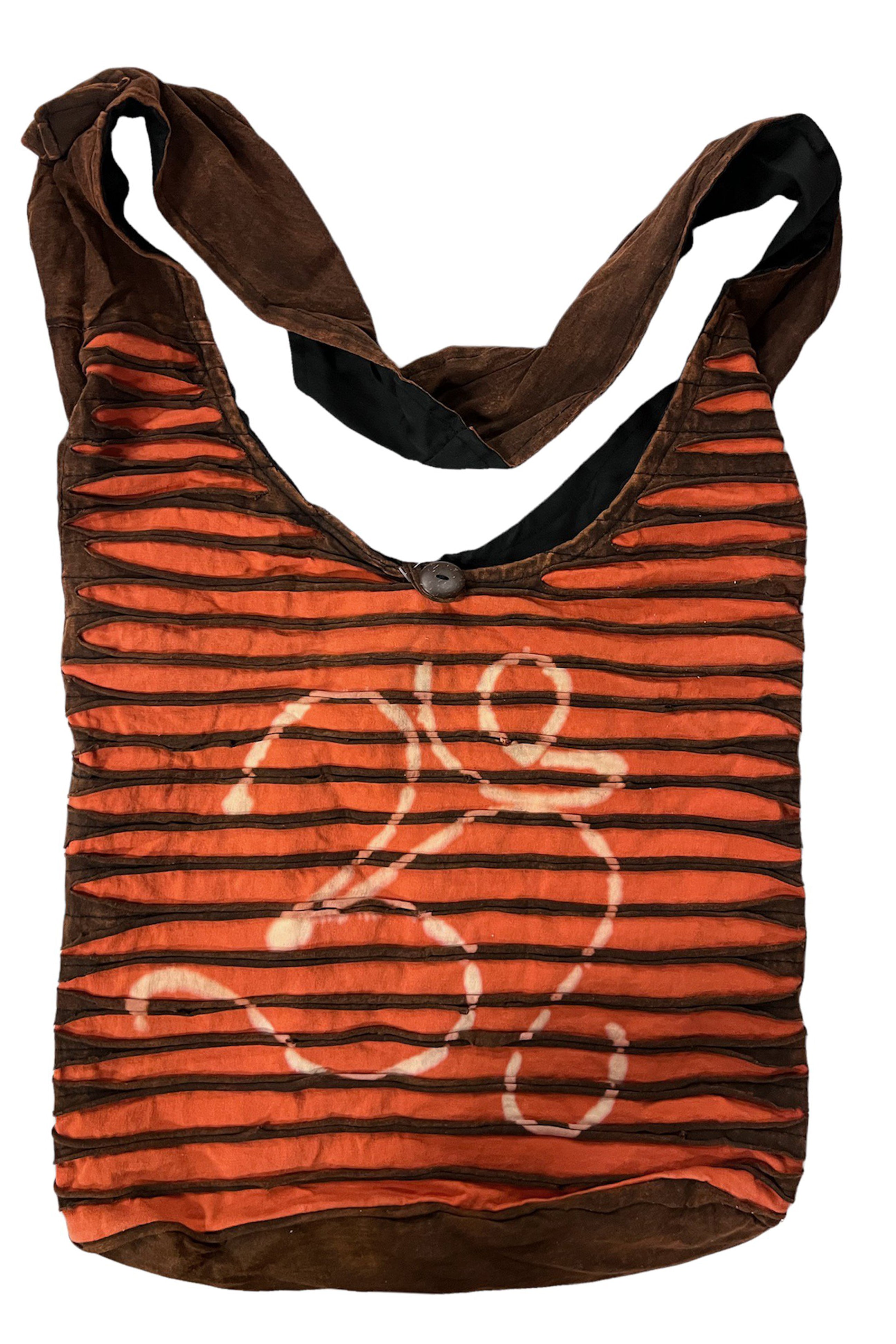 Boho Sling Bag - Geometric Orange – Woven Art & Beyond LLC