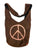Peace Jogi Cross Shoulder Bohemian Messenger Bag Purse - Agan Traders, Orange Brown