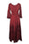106 DR Renaissance Victorian Embroidered Flaire Hem Corset Dress Gown - Agan Traders, Burgundy